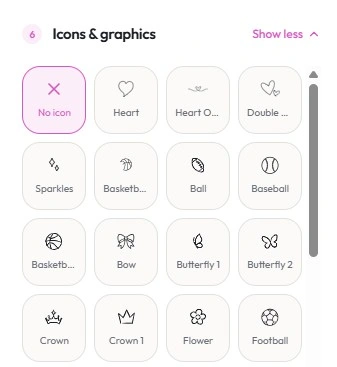 Customizer icons and graphics library